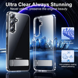 Carcasa Transparente para Samsung Galaxy S24 | Con Soporte Oculto | Protección Militar | Antiamarilleo | Nueva