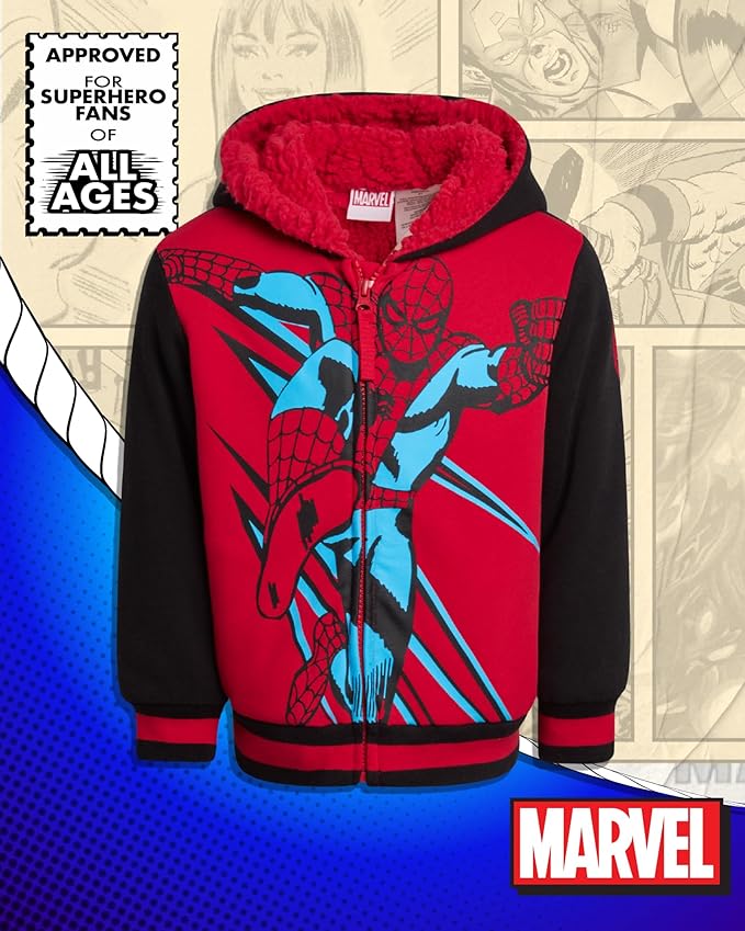 Poleron Hoodie Marvel Spider niños