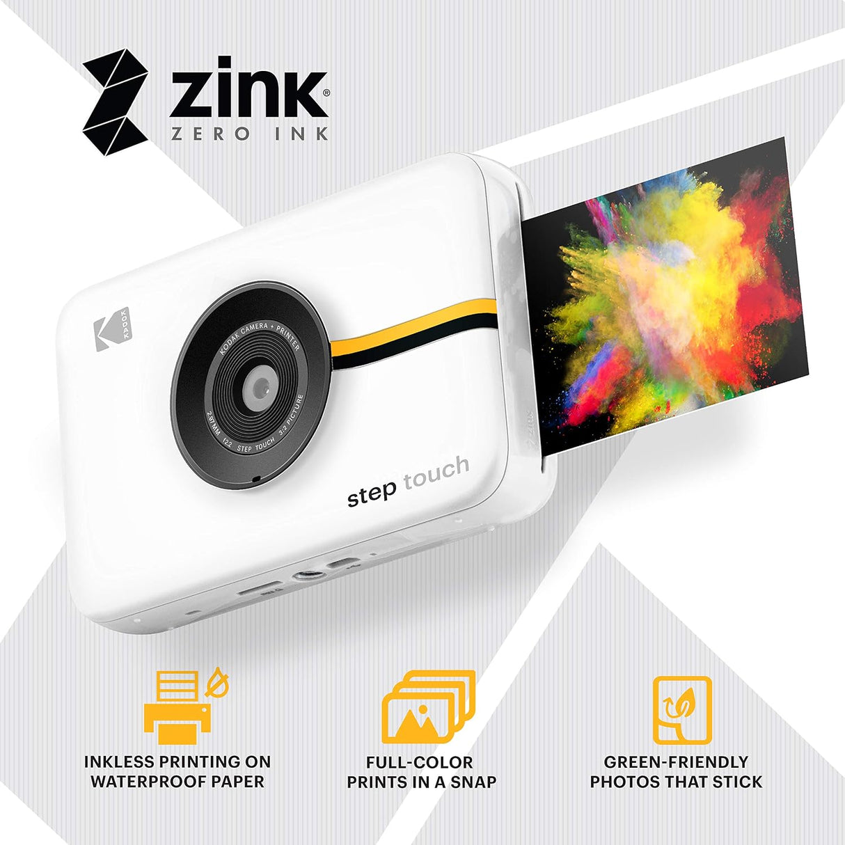 KODAK Step Touch 13MP – Cámara Digital e Impresora Instantánea con Pantalla Táctil
