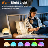 JALL K2 Sunrise Alarm Clock | Despertador Inteligente con Luz de Amanecer, Bluetooth, Máquina de Ruido Blanco, Radio FM y Doble Alarma