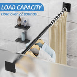 Barra Extensible CorkLatta para Cortina de Ducha Negra Mate de 81 a 203 cm