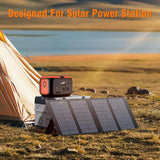 Panel Solar Portátil Plegable SinKeu 40W | Cargador Solar USB QC 3.0 y Salida DC 12-15V