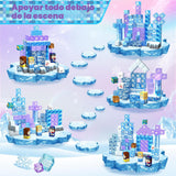 Bloques Magnéticos Castillo Princesa Azul 100 Piezas  | Juego STEM Educativo para Niños y Niñas