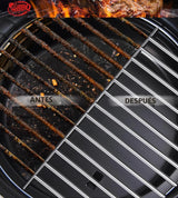 TNTOR – Cepillo para Parrilla con Raspador y Mango Ajustable de 18"