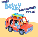 Bluey Heeler - Coche de juguete familiar 4WD con 4 figuras