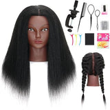 Cabeza De Maniquí Mannequeen head cabello 100% natural de 16 Pulgadas