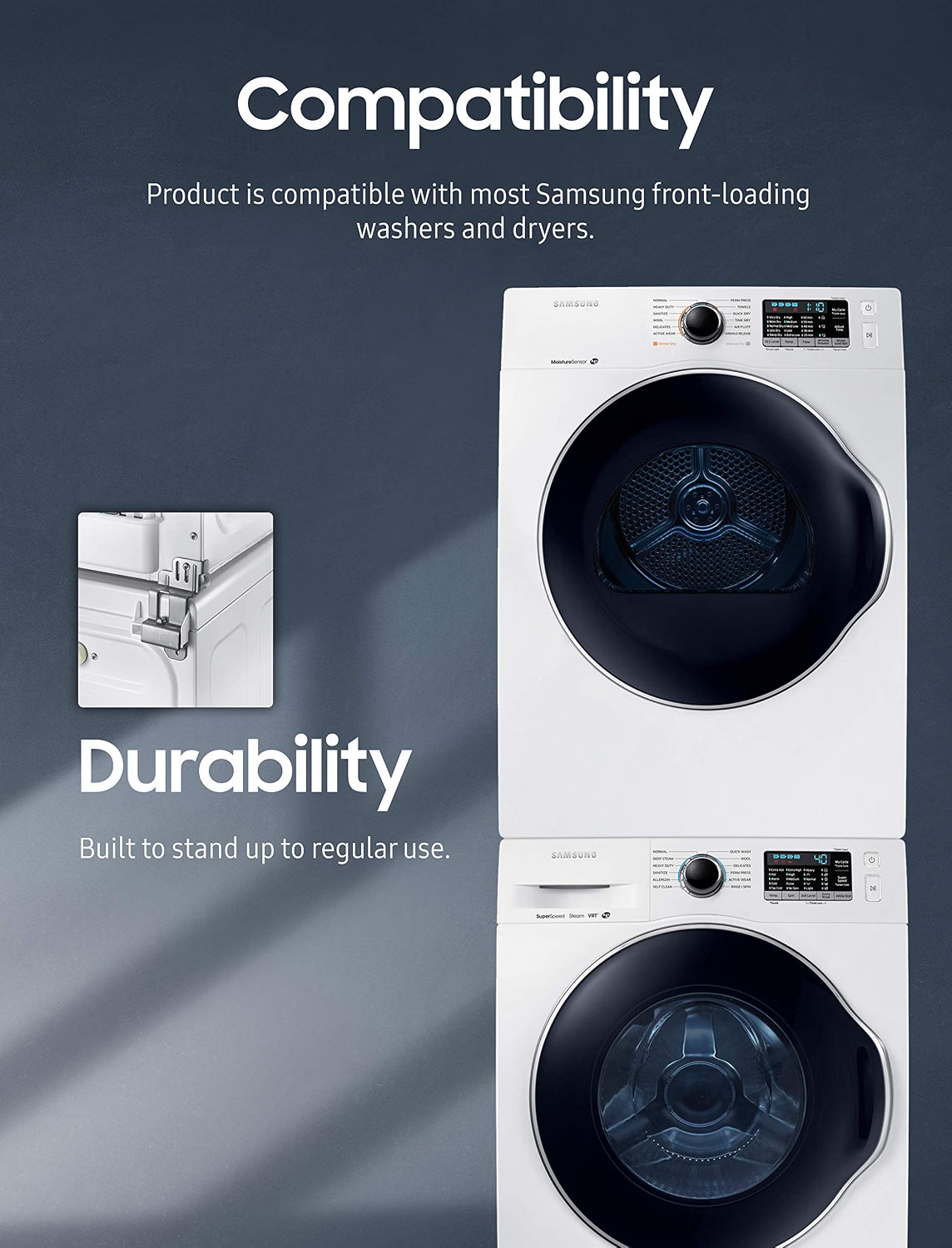 Samsung SK-DH Kit de Apilamiento para Lavadora y Secadora 24"1