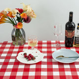 Pack 3 Manteles Rectangulares Kesfey Rojo y Blanco 137 × 274 cm