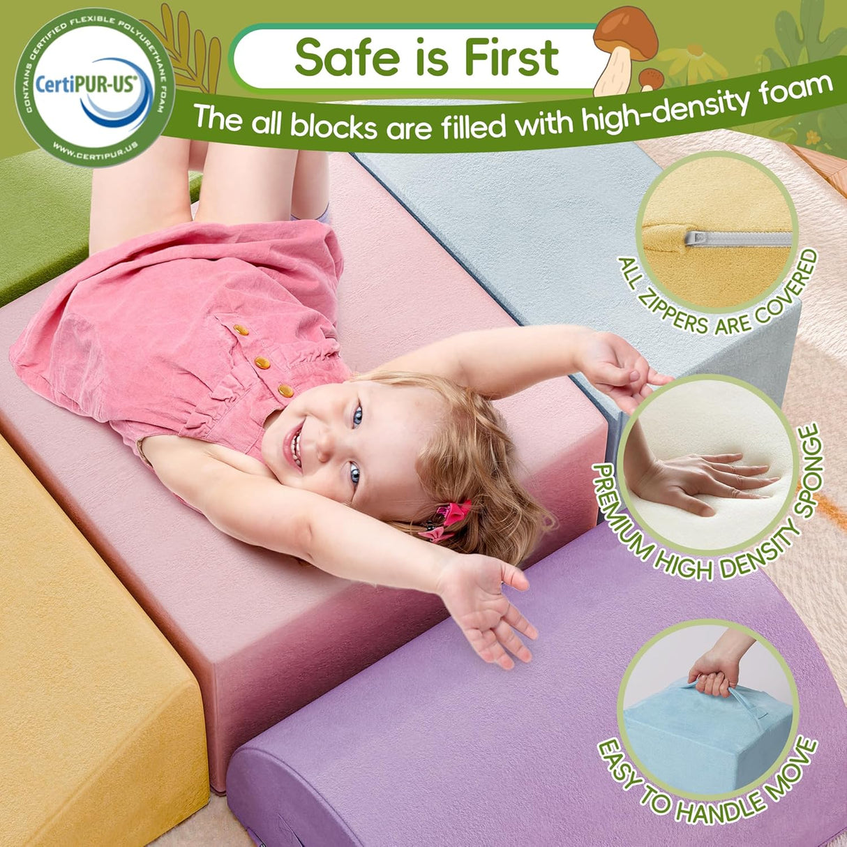 TOLEAD Bloques grandes de escalada para bebés