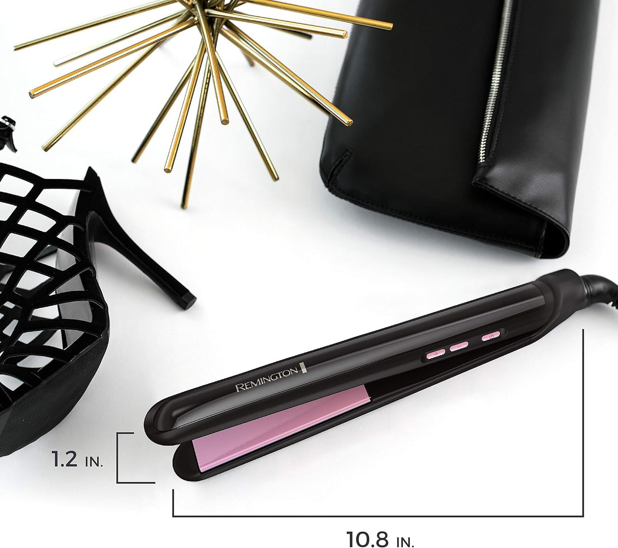 Plancha Remington de 1" con tecnología Pearl Ceramic y controles digitales, S9500