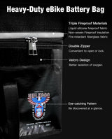 Bolsa para Batería HulkGoo LiFePO4 de litio 12V 100Ah bolsa ignífuga