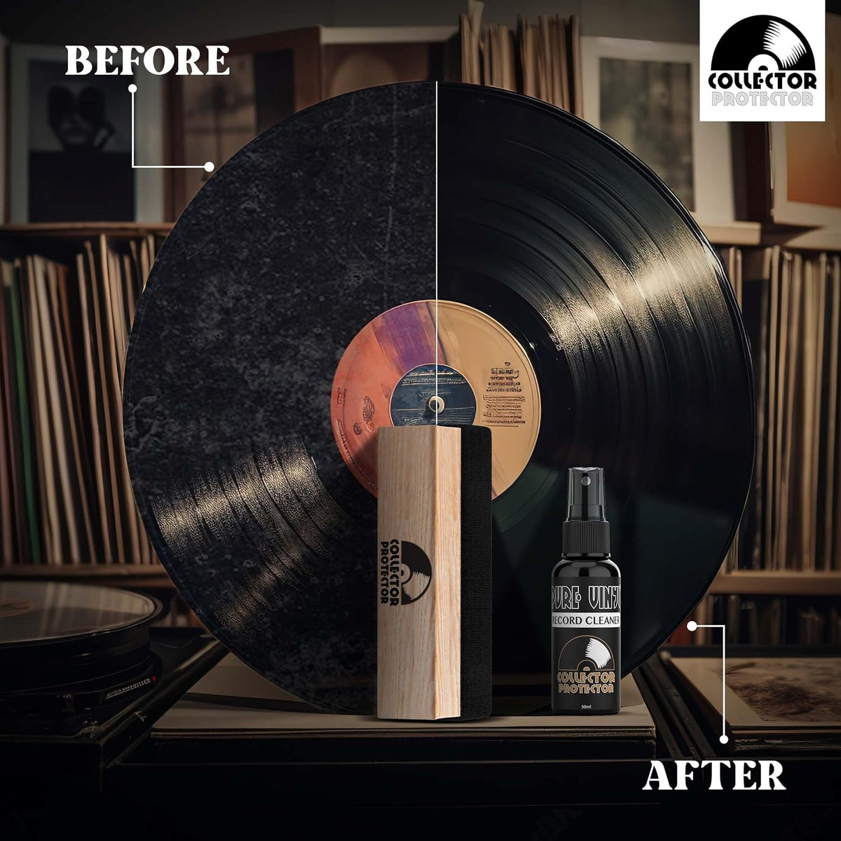 Collector Protector – Kit Completo de Limpieza para Discos de Vinilo