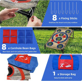 Juego de cornhole para fiestas en interiores y exteriores