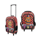 Mochila de Viaje Rodante Five Nights at Freddy’s 16” con Ruedas y Llavero de Pizza – Bioworld