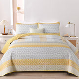 Cubrecama WONGS BEDDING Microfibra Una Plaza | Diseño Boho | Incluye Funda de Almohada
