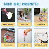 Magnet Men Magnéticos para Refrigerador y Pizarra | Pack 30 Figuras Articulables de Colores