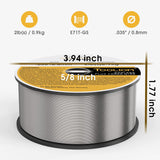 Alambre MIG Tubular TOOLIOM E71T-GS 0.030" (0,8 mm) 2 lb | Sin Gas (Flux Core)