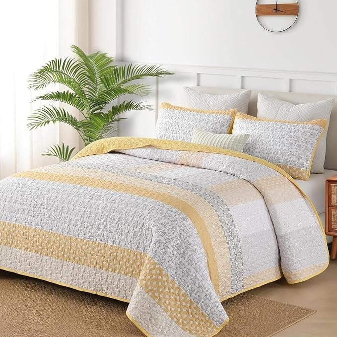 Cubrecama WONGS BEDDING Microfibra Una Plaza | Diseño Boho | Incluye Funda de Almohada