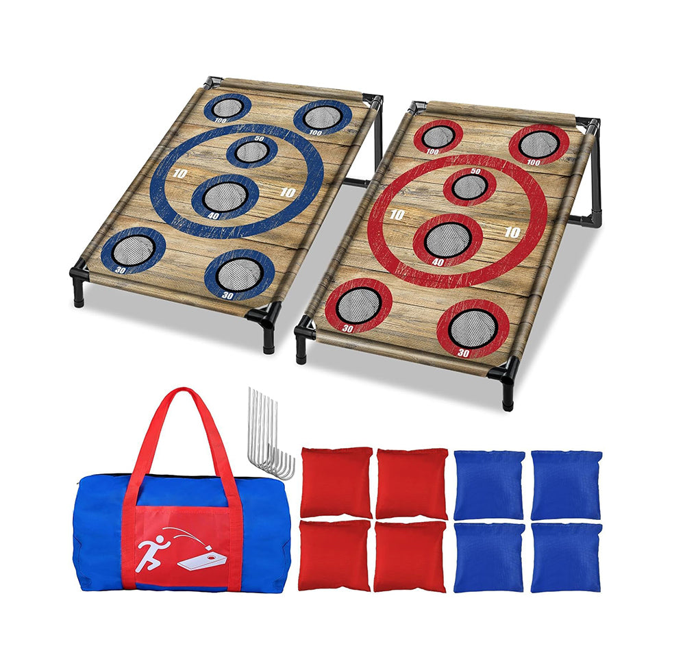 Juego de cornhole para fiestas en interiores y exteriores