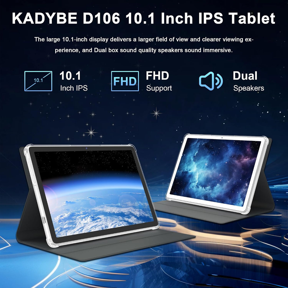 Tablet KADYBE D106 10" 4G Dual SIM – 128GB + 1TB, 14GB RAM con Teclado y Accesorios