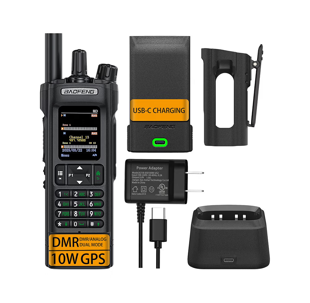 BAOFENG DM-32 Radio DMR Digital y Analógica VHF/UHF – GPS/APRS – 10 W