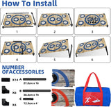 Juego de cornhole para fiestas en interiores y exteriores
