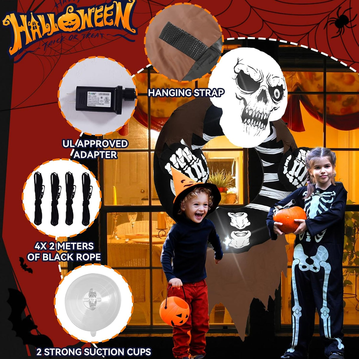 Decoracion inflable de Halloween 110v