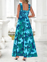 Vestido BTFBM Mujer Sin Mangas con Cuerpo Smocked
