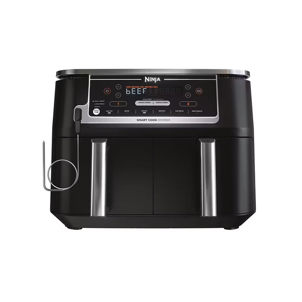 Ninja Foodi DZ550 Freidora de Aire DualZone 10 QT con Termómetro Inteligente 120V