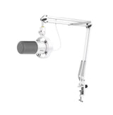 Micrófono FIFINE Dynamic AmpliTank K688CT con brazo articulado blanco