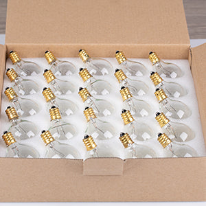 Bombilla Incandescente De Tungsteno Globe 25 Unidades