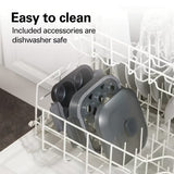 Hervidor eléctrico para huevos Hamilton Beach 6 en 1 con sartén color gris