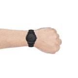 Reloj Fossil Minimalist FS5447 de Acero Inoxidable y Cuero Negro