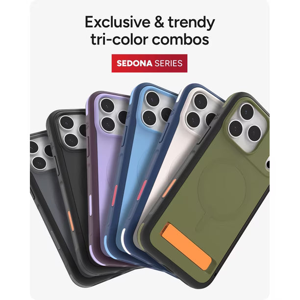 Funda ZAGG Sedona Snap con Soporte para iPhone 17 Pro Max – MagSafe
