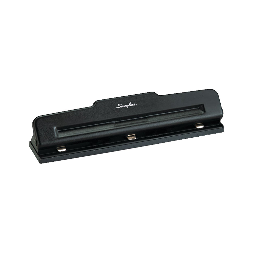 Perforadora de Papel Swingline Light Duty Ajustable 2 y 3 Orificios | Capacidad 10 Hojas | Color Negro
