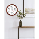 Reloj de Pared Bulova Daily C4804 | Calendario Semanal | Movimiento Silencioso