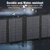 Panel Solar Portátil Plegable SinKeu 40W | Cargador Solar USB QC 3.0 y Salida DC 12-15V