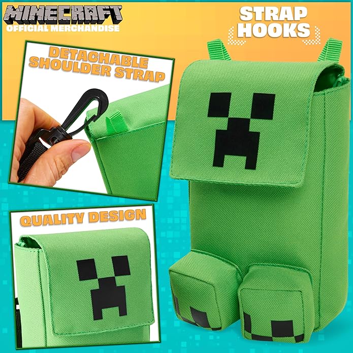 Minecraft Bolso Bandolera Niño y Adolescente
