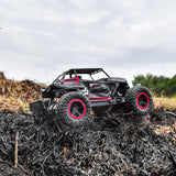 BEZGAR Coche de control remoto de grado 1:14 de juguete rojo, 2WD de alta velocidad