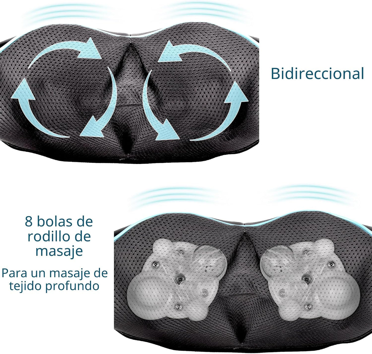 InvoSpa JC-668 Masajeador Shiatsu de Cuello y Espalda con Calor