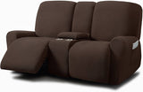 Funda para Sofá Reclinable ULTICOR Terciopelo 8 Piezas para Sofá de 3 Cuerpos