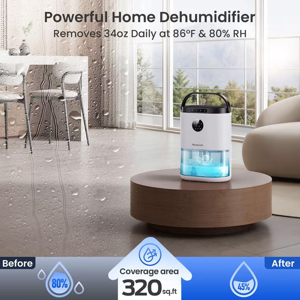 Deshumidificador NovaLivin CS19-W 2 L 120V – 34 oz/día
