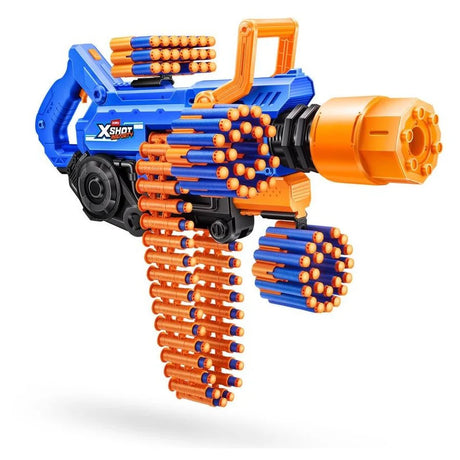Cañon lanza dardos humeante motorizado X-SHOT Insanity con 72 dardos