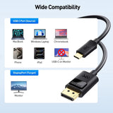 Cable Matters USB-C a DisplayPort 1.4 1 Metro 8K 60Hz 4K 240Hz Negro