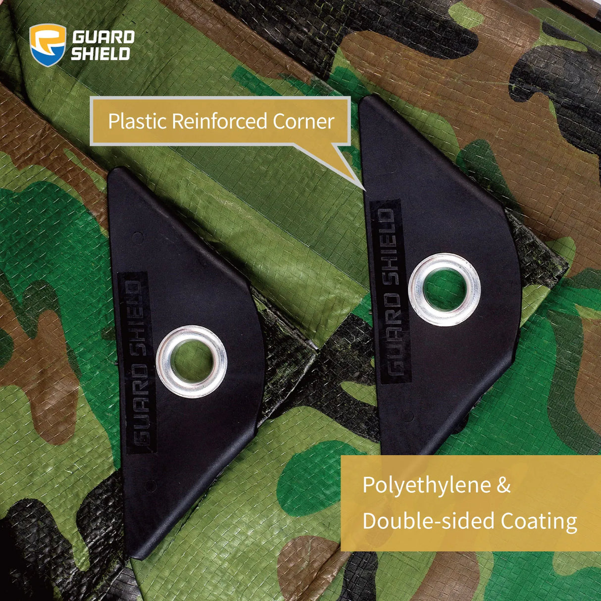 Lona Impermeable Camuflaje GUARD SHIELD Heavy Duty PE Tarp 6x6 pies