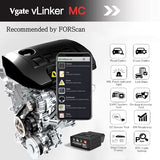 Escáner Automotriz Bluetooth OBD2 Vgate vLinker MC para Android y Windows