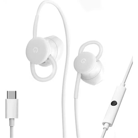 Auriculares con cable Google Earbuds USB-C para teléfonos tipo C - blancos
