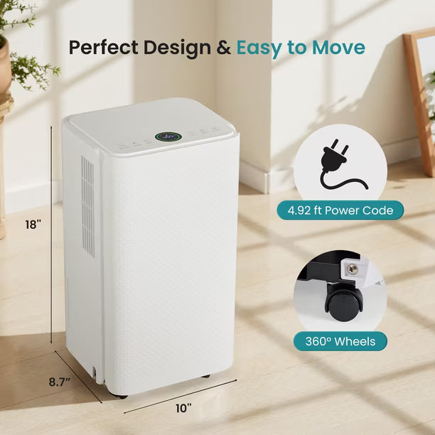 Deshumidificador OLIXIS 14 L/día 2 L 120V – 2.000 pies² con Drenaje Continuo