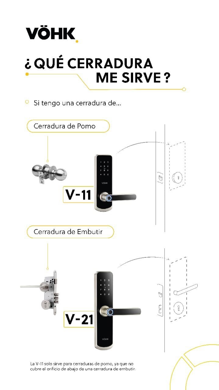 Cerradura Digital V-11 Black