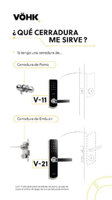 Cerradura Digital V-11 Black